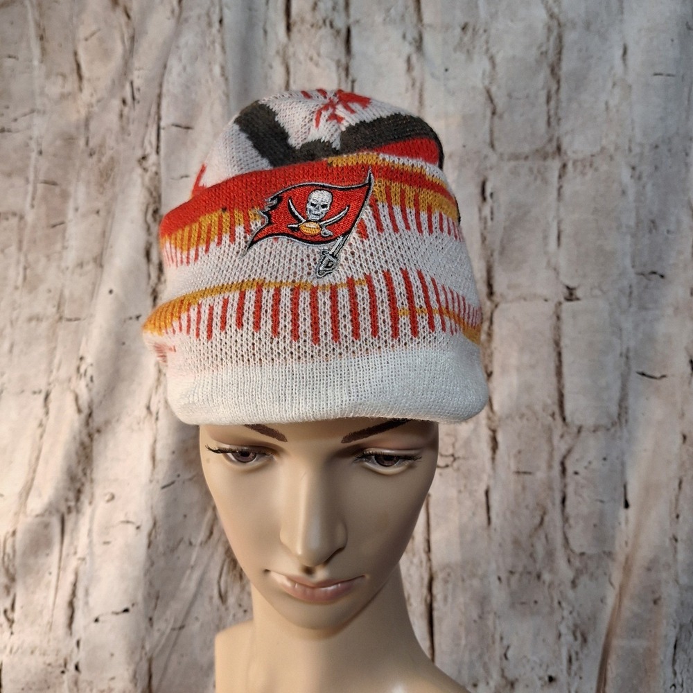 47 Brand Tampa Bay Buccaneers NFL Knit Beanie Hat Multi Color Striped Cuffed